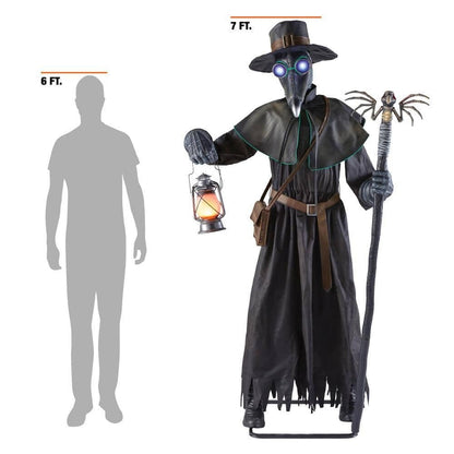 7 ft. Animated LED Plague Doctor